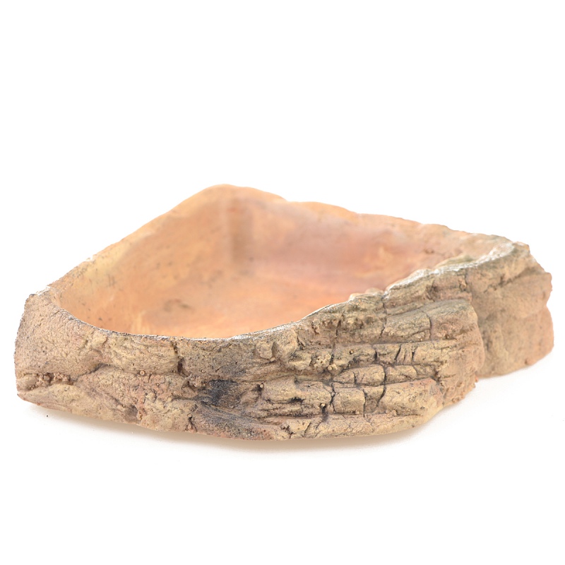 Terrario StoneLake M - corner water bowl 14x14x4cm